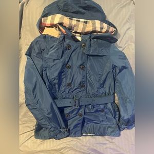 Girls Burberry long sleeve coat.